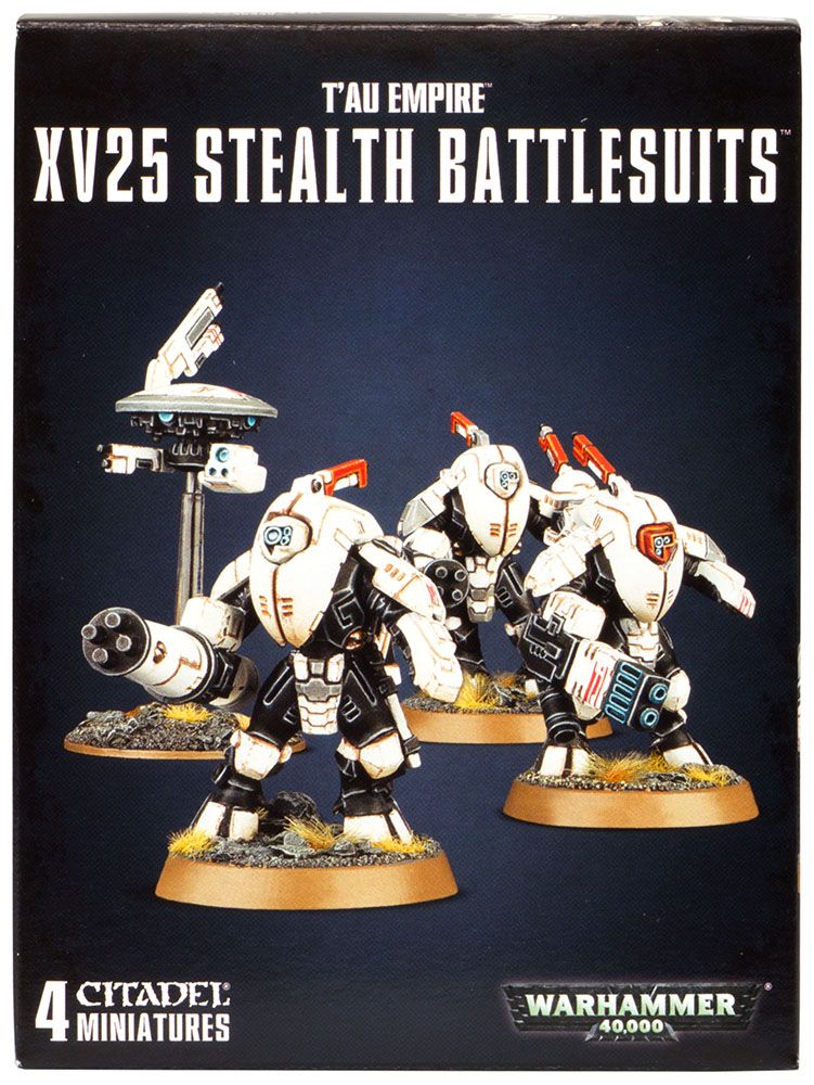Набор миниатюр Warhammer Games Workshop, Tau Empire XV25 Stealth Battlesuits (2018)
Набор миниатюр Warhammer Games Workshop, Tau Empire XV25 Stealth Battlesuits (2018)