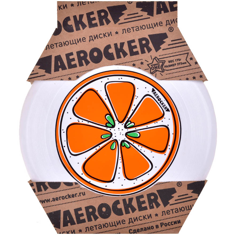 Летающий диск Aerocker: Апельсин (белый) | Hobby Games