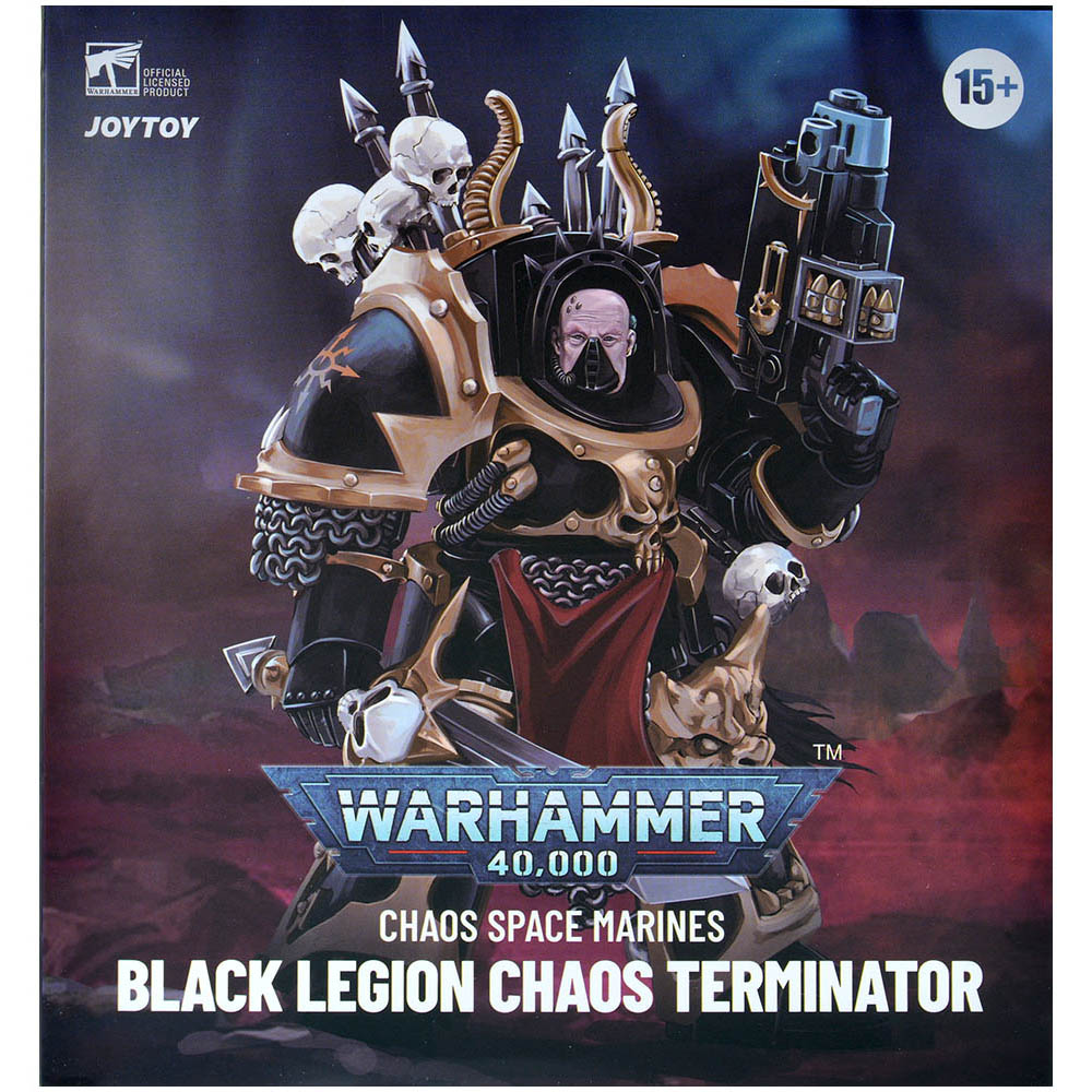 Фигурка JoyToy. Warhammer 40,000. Chaos Space Marines. Black Legion Chaos  Terminator Brother Gnarl | Hobby Games