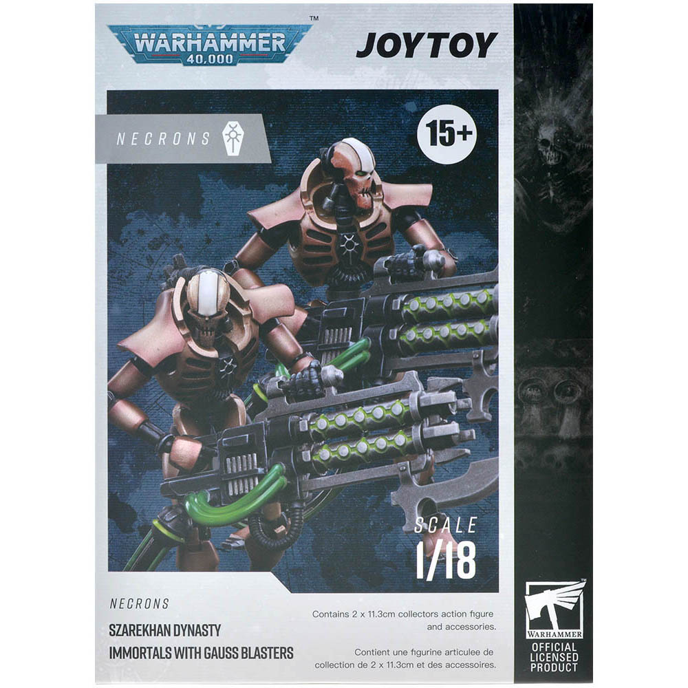 Фигурка JoyToy. Warhammer 40,000: Necrons Szarekhan Dynasty lmmortal with  Gauss Blaster