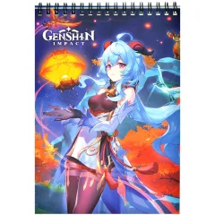Блокнот А5 "Genshin Impact: Эфемерное недоверие" (с наклейками и переводными тату)