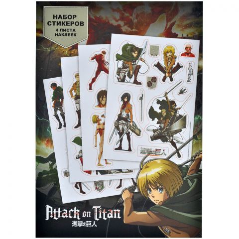Набор стикеров Attack on Titan №2