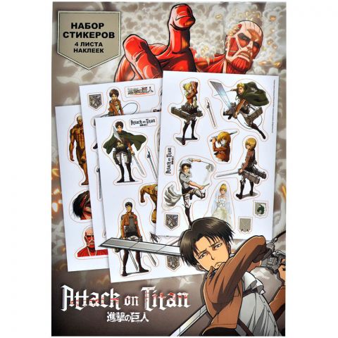 Набор стикеров Attack on Titan №4