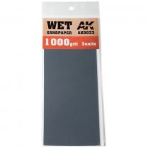 AK Tools: Wet Sandpaper 1000 Grit (3 шт.)