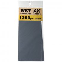 AK Tools: Wet Sandpaper 1200 Grit (3 шт.)