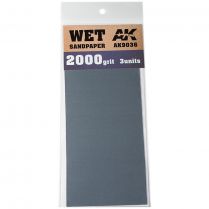 AK Tools: Wet Sandpaper 2000 Grit (3 шт.)