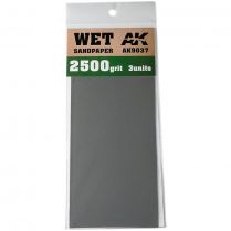 AK Tools: Wet Sandpaper 2500 Grit (3 шт.)