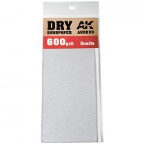 AK Tools: Dry Sandpaper 600 Grit (3 шт.)