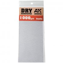 AK Tools: Dry Sandpaper 1000 Grit (3 шт.)