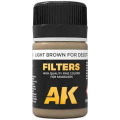 Краска AK Interactive Filters: Light Brown for Desert yellow (Afrika Korps Filter) AK065 (35 мл)