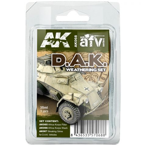Набор красок AK Interactive: D.A.K. Weathering Set AK068