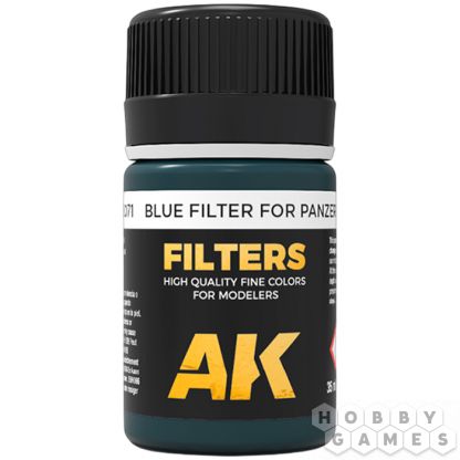 Краска AK Interactive Filters: Blue Filter for Panzer Grey AK071 (35 мл)