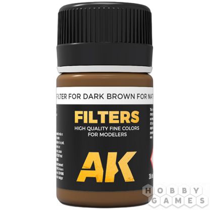 Краска AK Interactive Filters: Filter for Dark Brown for NATO and Green AK076 (35 мл)