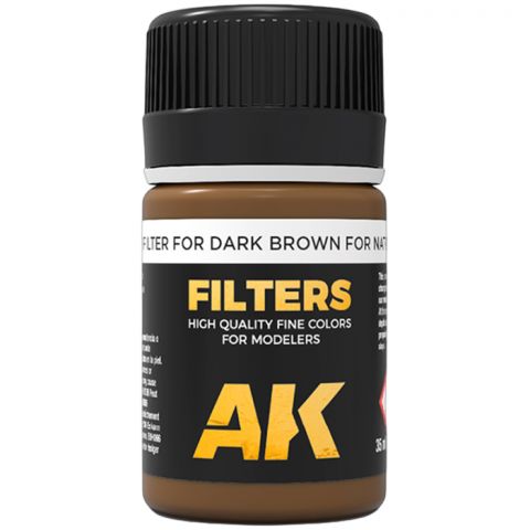 Краска AK Interactive Filters: Filter for Dark Brown for NATO and Green AK076 (35 мл)