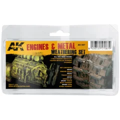 Набор красок AK Interactive: Engines and Metal Weathering Set AK087