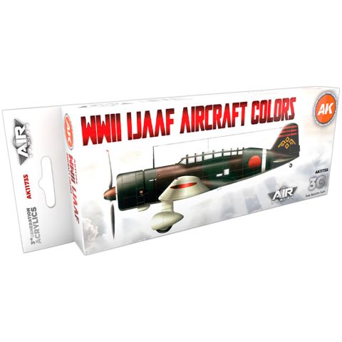 Набор красок AK Interactive: WWII IJAAF Aircraft Colors AK11735