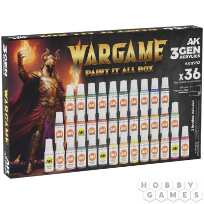 Набор красок AK Interactive: Wargame Paint It All Box x36 AK11782