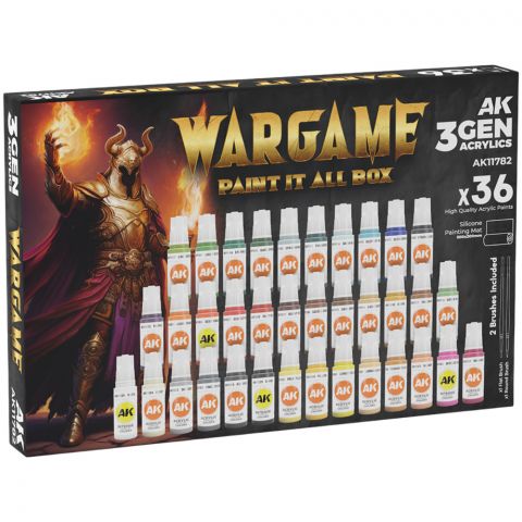 Набор красок AK Interactive: Wargame Paint It All Box x36 AK11782