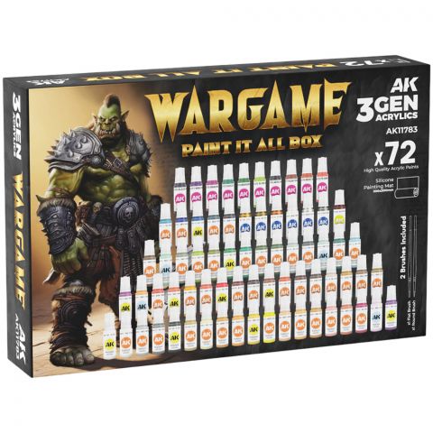 Набор красок AK Interactive: Wargame Paint It All Box x72 AK11783