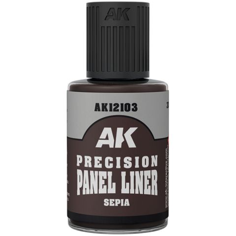 Краска AK Interactive Effects: Sepia Precision Panel Liner AK12103 (30 мл)