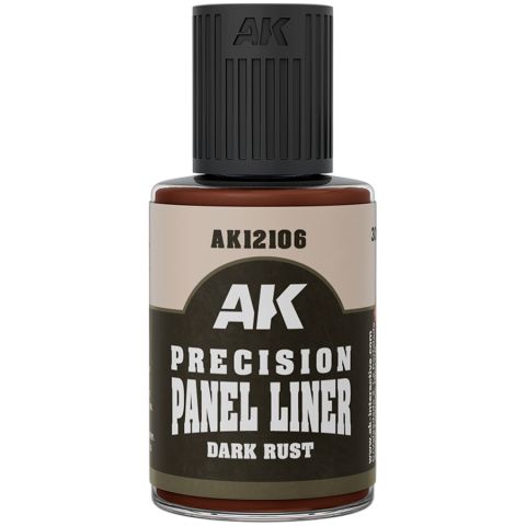 Краска AK Interactive Effects: Dark Rust Precision Panel Liner AK12106 (30 мл)