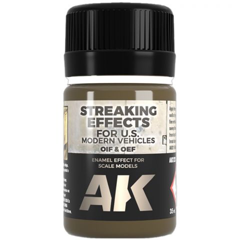 Краска AK Interactive Effects: Streaking Effects For U.S. Modern Vehicles OIF & OEF (35 мл)