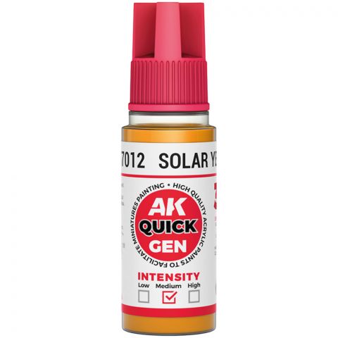 Краска AK Interactive Quick Gen: Solar Yellow AK17012 (18 мл)