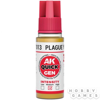 Краска AK Interactive Quick Gen: Plague Yellow AK17013 (18 мл)