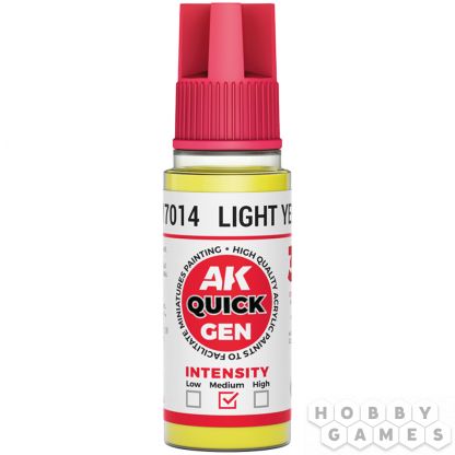 Краска AK Interactive Quick Gen: Light Yellow AK17014 (18 мл)