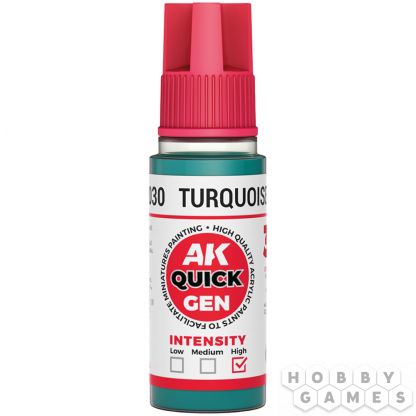 Краска AK Interactive Quick Gen: Turquoise Green AK17030 (18 мл)