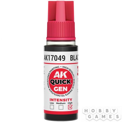 Краска AK Interactive Quick Gen: Black AK17049 (18 мл)