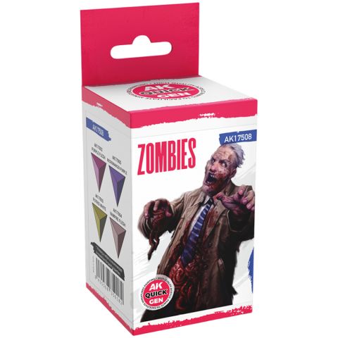Набор красок AK Interactive Quick Gen: Zombies AK17508 (18 мл)