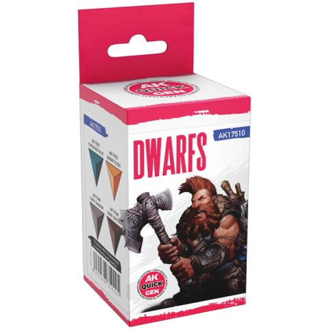 Набор красок AK Interactive Quick Gen: Dwarfs AK17510 (18 мл)