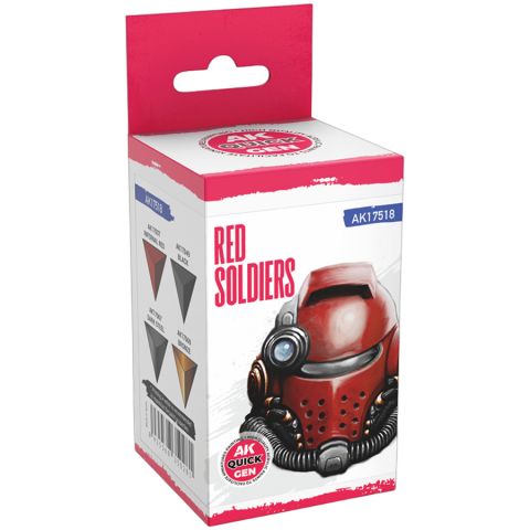 Набор красок AK Interactive Quick Gen: Red Soldiers AK17518 (18 мл)