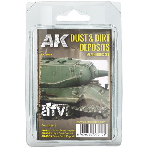 Набор красок AK Interactive: Dust And Dirt Deposits Weathering Set
