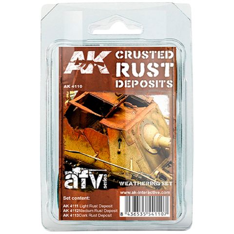 Набор красок AK Interactive: Crusted Rust Deposits