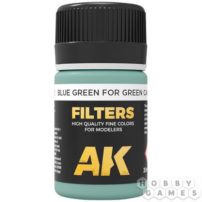Краска AK Interactive Filters: Blue Green for Green Camo Filter