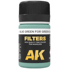 Краска AK Interactive Filters: Blue Green for Green Camo Filter