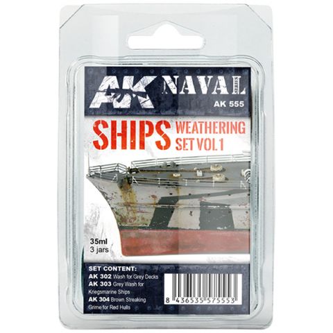 Набор красок AK Interactive: Ships Weathering Set Vol.1