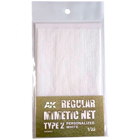 AK Diorama: Regular Mimetic Net Type 2 Personalized White 1/35