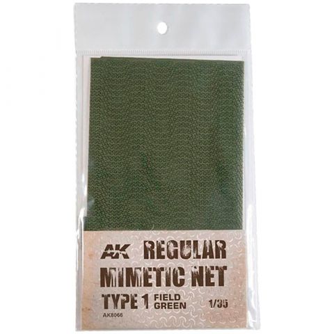 AK Diorama: Regular Mimetic Net Type 1 Field Green 1/35