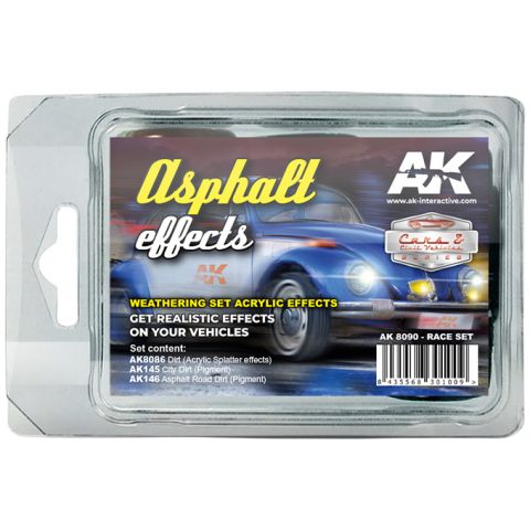 Набор красок AK Interactive: Asphalt Effects