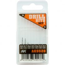 AK Tools: Drill Bits Set 1 (0.2mm – 0.8mm), 7 pieces