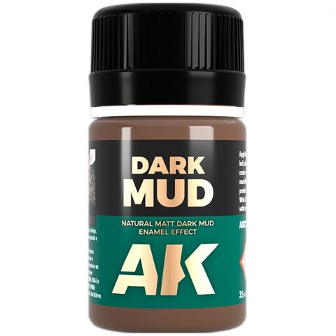 Краска AK Interactive Effects: Dark Mud Effect AK023