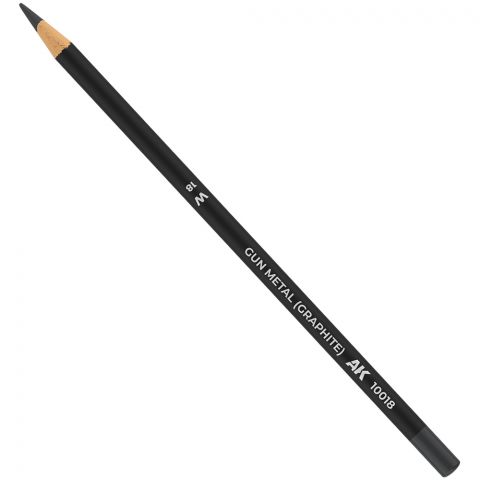 AK Interactive Watercolor Pencil: Gun Metal (Graphite) AK10018