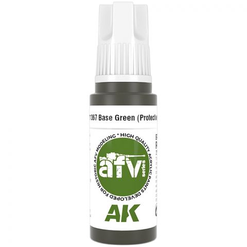 Краска AK Interactive AFV: Base Green (Protective) AK11367