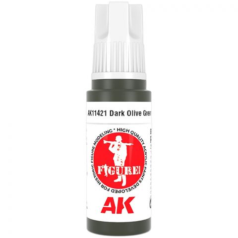 Краска AK Interactive Figures: Dark Olive Green AK11421 (17 мл)