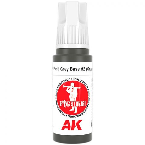 Краска AK Interactive Figures: Field Grey Base #2 (Grey Uniform) AK11423 (17 мл)