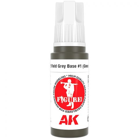 Краска AK Interactive Figures: Field Grey Base #1 (Green Uniform) AK11425 (17 мл)