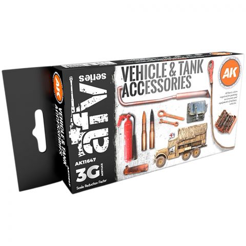 Набор красок AK Interactive: Vehicle & Tank Accessories AK11647